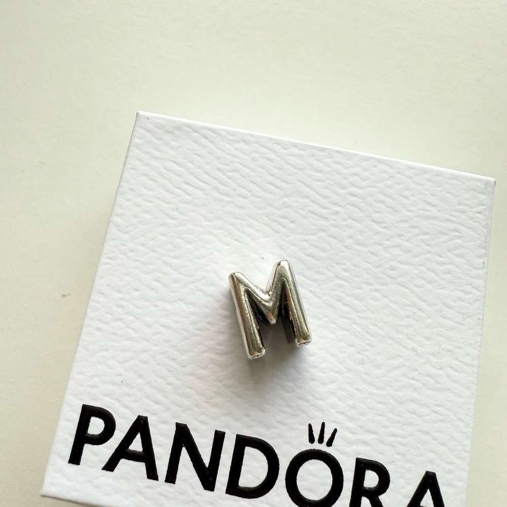 Authentic Pandora Letter M Alphabet Charm